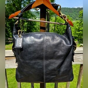 Vintage COACH Legacy Bleecker Felicia Anniversary Tattersall Leather 11424 Black